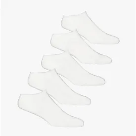 BASIC MULTI SHORT Teen Boys Cotton Mix 5 Pack Socks White
