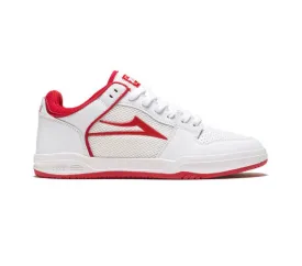 Lakai Telford Low - White/Red Suede