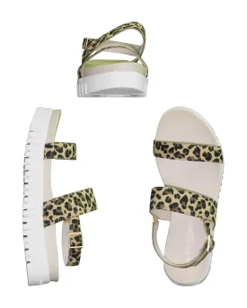 Leo Print Strappy Sandal