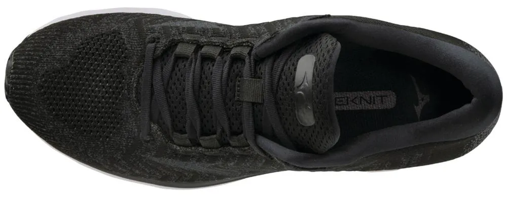 Mizuno Wave Rider Waveknit 3 Mens Running Shoe - Black/Dark Shadow