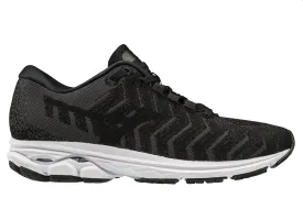 Mizuno Wave Rider Waveknit 3 Mens Running Shoe - Black/Dark Shadow